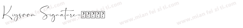 Kiysoom Signature字体转换